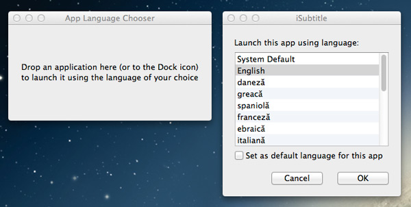 App Language Chooser